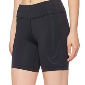 Nike Power Women's Fast 7" Graphic Black Running Shorts CN5195-010 Size S